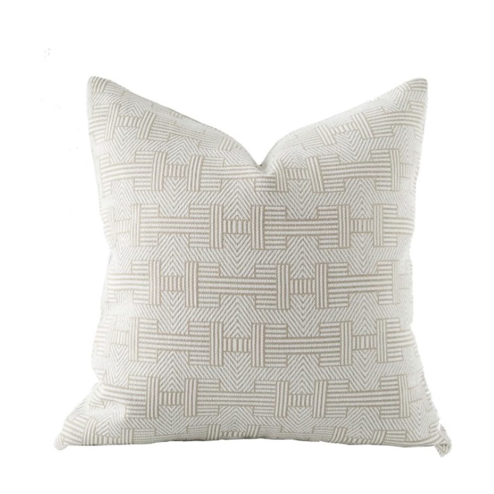 Croker Horse 20x20” Pillow Cover-EMMA BEIGE - Picture 4 of 7